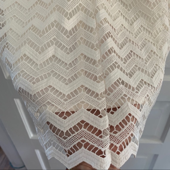 LOFT Ivory Lace Shift Dress - Picture 4 of 6